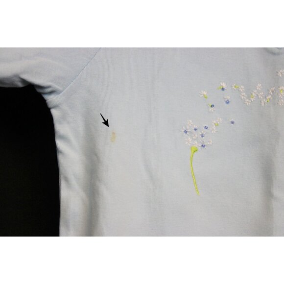 NWT 2004 Gymboree Dandelion Wishes Blue Shirt Long Sleeve Blow Bow Tie sz 9 - Picture 4 of 6